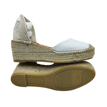 Cargar imagen en el visor de la galería, ALPARGATA YUTE FLEX VIGUERA 4 CUERDAS BLANCA