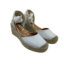 Cargar imagen en el visor de la galería, ALPARGATA YUTE FLEX VIGUERA 4 CUERDAS BLANCA