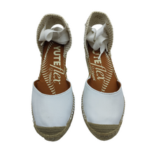 Cargar imagen en el visor de la galería, ALPARGATA YUTE FLEX VIGUERA 4 CUERDAS BLANCA