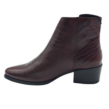 Cargar imagen en el visor de la galería, Botín Campero Piel Coco Leyland 5600 Burdeos