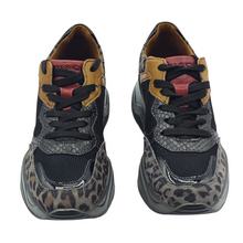Cargar imagen en el visor de la galería, Zapatilla Combinada en Piel Igi&CO 6168300 Negra-Gris-Camel