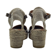 Cargar imagen en el visor de la galería, Alpargata Piel Yute Flex VIGUERA 2218 Metal Fumo