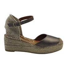 Cargar imagen en el visor de la galería, Alpargata Piel Yute Flex VIGUERA 2218 Metal Fumo