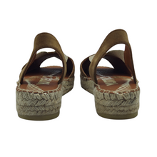 Cargar imagen en el visor de la galería, Sandalia Piel Yute Flex VIGUERA 1974 Whisky