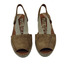 Cargar imagen en el visor de la galería, Sandalia Piel Yute Flex VIGUERA 1974 Whisky