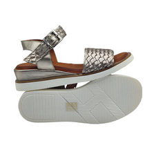 Cargar imagen en el visor de la galería, Sandalia Piel Trenzada WALK & FLY N3-A5 Bronce