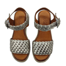 Cargar imagen en el visor de la galería, Sandalia Piel Trenzada WALK & FLY N3-A5 Bronce
