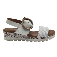Cargar imagen en el visor de la galería, Sandalia de Cuña y Piel VALERIA´S 1975 Blanca