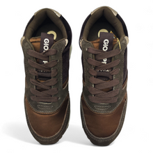 Cargar imagen en el visor de la galería, Zapatilla piel y tela Gioseppo 77024 Landfall Marrón Chocolate