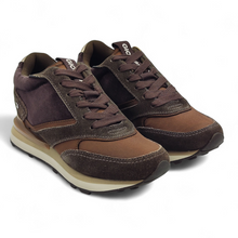 Cargar imagen en el visor de la galería, Zapatilla piel y tela Gioseppo 77024 Landfall Marrón Chocolate