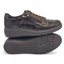 Cargar imagen en el visor de la galería, Zapato de Piel con Cordón y Cremallera TREINTA´S 4406 Marrón