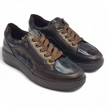 Cargar imagen en el visor de la galería, Zapato de Piel con Cordón y Cremallera TREINTA´S 4406 Marrón