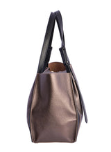 Cargar imagen en el visor de la galería, Shopper metalizado DON ALGODÓN ORI78553 Estaño.