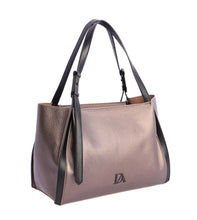 Cargar imagen en el visor de la galería, Shopper metalizado DON ALGODÓN ORI78553 Estaño.