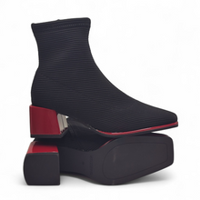 Cargar imagen en el visor de la galería, Botín tacón de licra Gioseppo Inger Negro