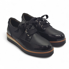 Cargar imagen en el visor de la galería, Zapato piel y charol Renature Ficus 01 Negro