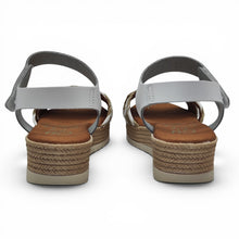 Cargar imagen en el visor de la galería, Sandalia de Piel y Esparto OH MY SANDALS 6014 Blanco/Natural