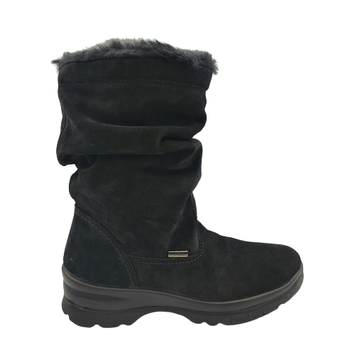 Bota Piel Serraje Pelo Impermeable Imac 456699 Negro