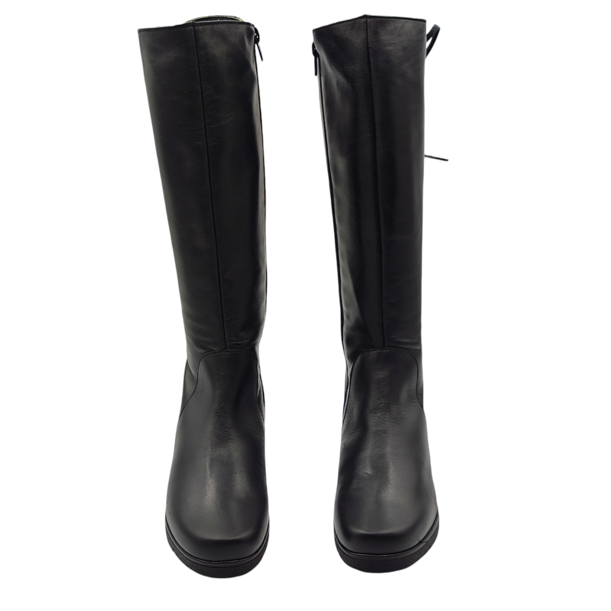 Bota Alta de Piel Valerias 6517 Negra – Zapatería SaRu