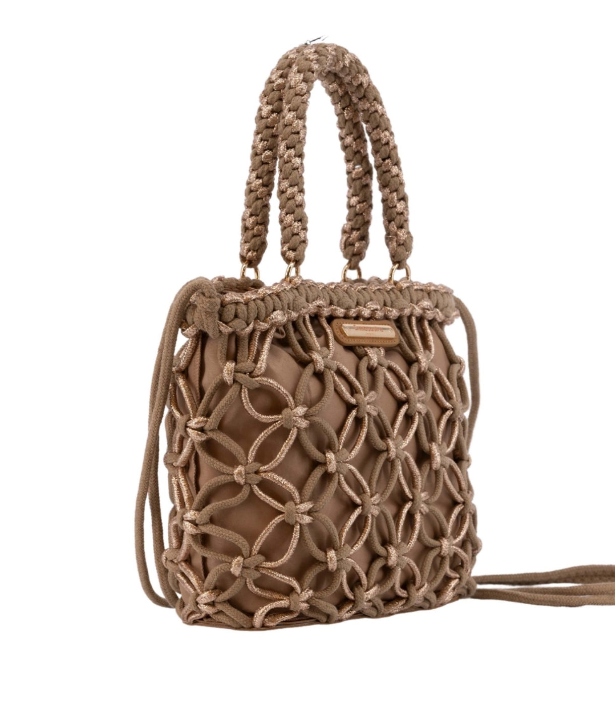 Bolso de Mano de Cuerda SIMOSASTRE S2033 Anete Camel