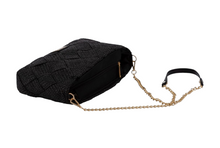 Cargar imagen en el visor de la galería, Clutch Rafia SIMOSASTRE S2045 Zhoe Negro

