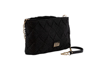 Cargar imagen en el visor de la galería, Clutch Rafia SIMOSASTRE S2045 Zhoe Negro
