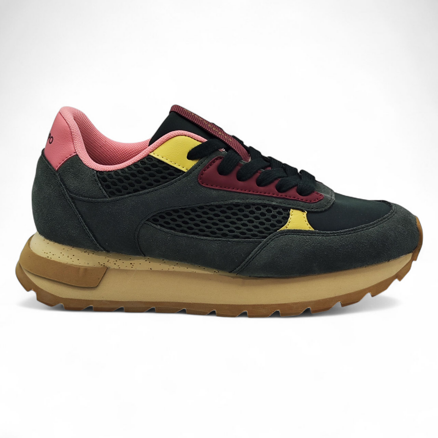 Zapatilla piel y rejilla Gioseppo 76467 Zemple verde