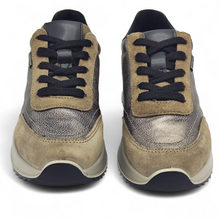 Cargar imagen en el visor de la galería, Zapatilla Tex piel metalizada Imac 858248 taupe y print
