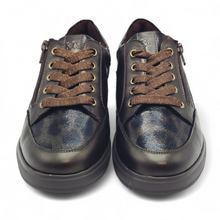 Cargar imagen en el visor de la galería, Zapato de Piel con Cordón y Cremallera TREINTA´S 4406 Marrón
