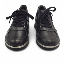Cargar imagen en el visor de la galería, Zapato Confort y Piel con cordón y cremallera 3582 SUAVE Negro
