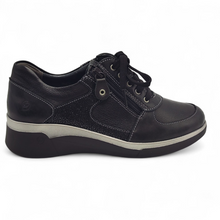 Cargar imagen en el visor de la galería, Zapato Confort y Piel con cordón y cremallera 3582 SUAVE Negro
