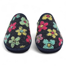 Cargar imagen en el visor de la galería, Zapatilla de Casa D'ESPINOSA 4005 Flores Marino
