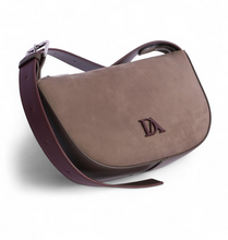 Cargar imagen en el visor de la galería, Bolso de hombro/bandolera DON ALGODÓN ORI78370 Gris/Burdeos
