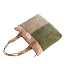 Cargar imagen en el visor de la galería, Shopper AMICHI ORI510700 Pana Camel/Taupe/Kaki
