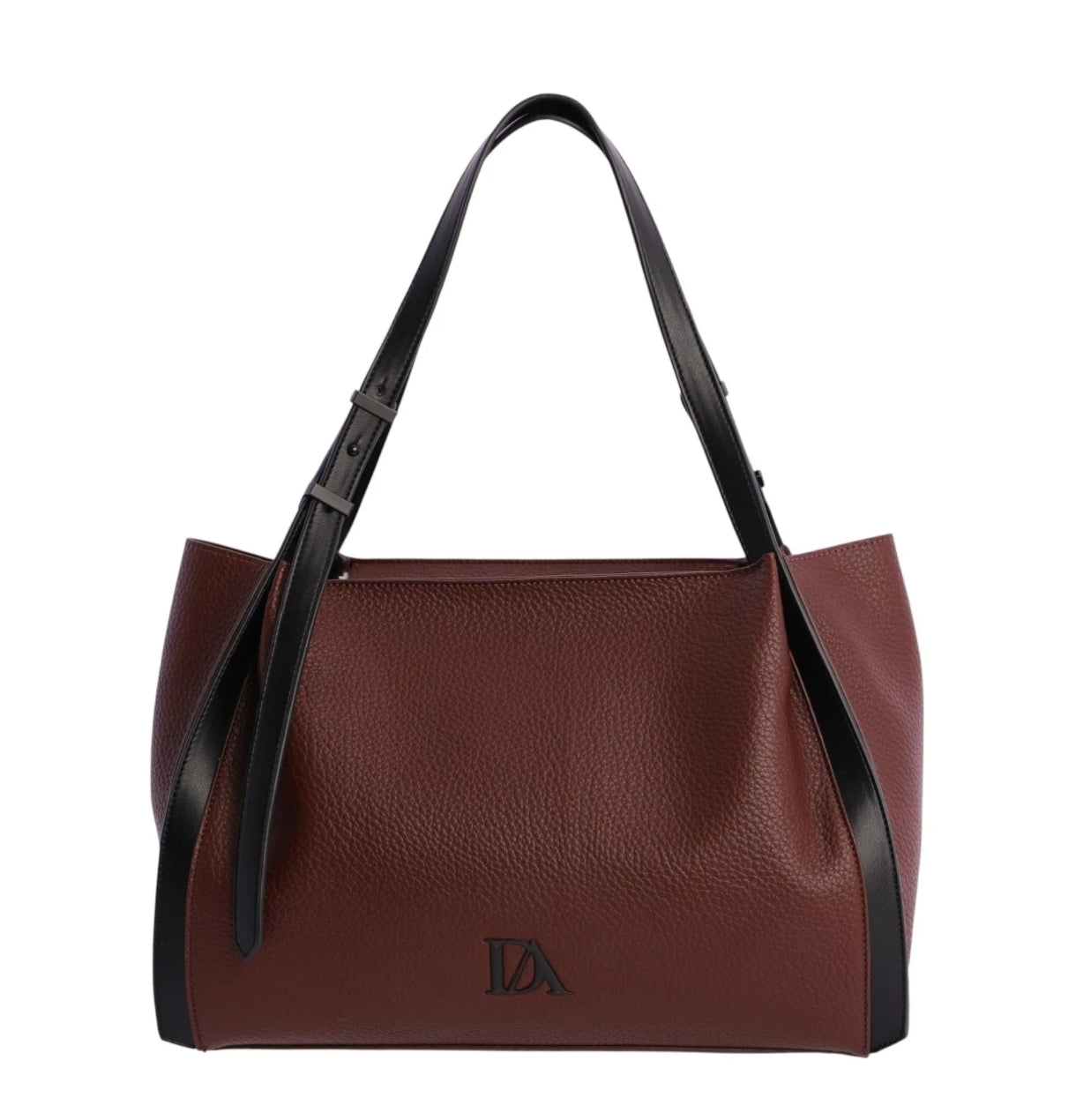 Shopper metalizado DON ALGODÓN ORI78550 Burdeos.