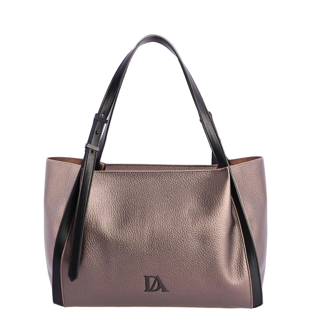 Shopper metalizado DON ALGODÓN ORI78553 Estaño.