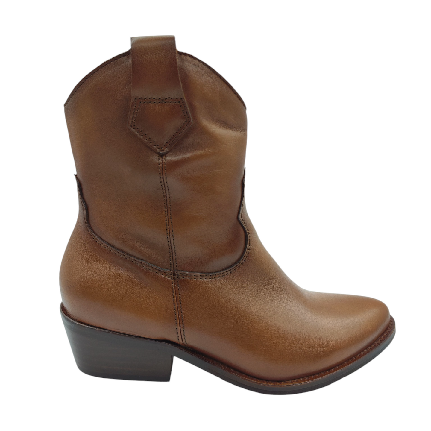 Bota Campera Piel Lisa Viguera 8224 Camel