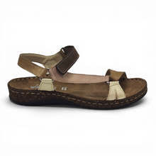 Cargar imagen en el visor de la galería, Sandalia deportiva de Piel Walk &amp; Fly 3861 46200 Oro
