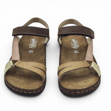 Cargar imagen en el visor de la galería, Sandalia deportiva de Piel Walk &amp; Fly 3861 46200 Oro
