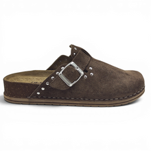 Cargar imagen en el visor de la galería, Zueco de Piel con tachauelas Walk &amp; Fly 50561 Marrón
